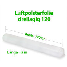 Luftpolsterfolie dreilagig 120 x 5m