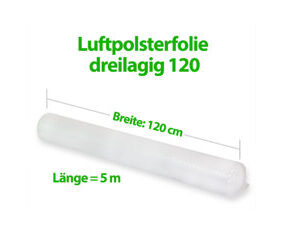 Luftpolsterfolie dreilagig 120 x 5m